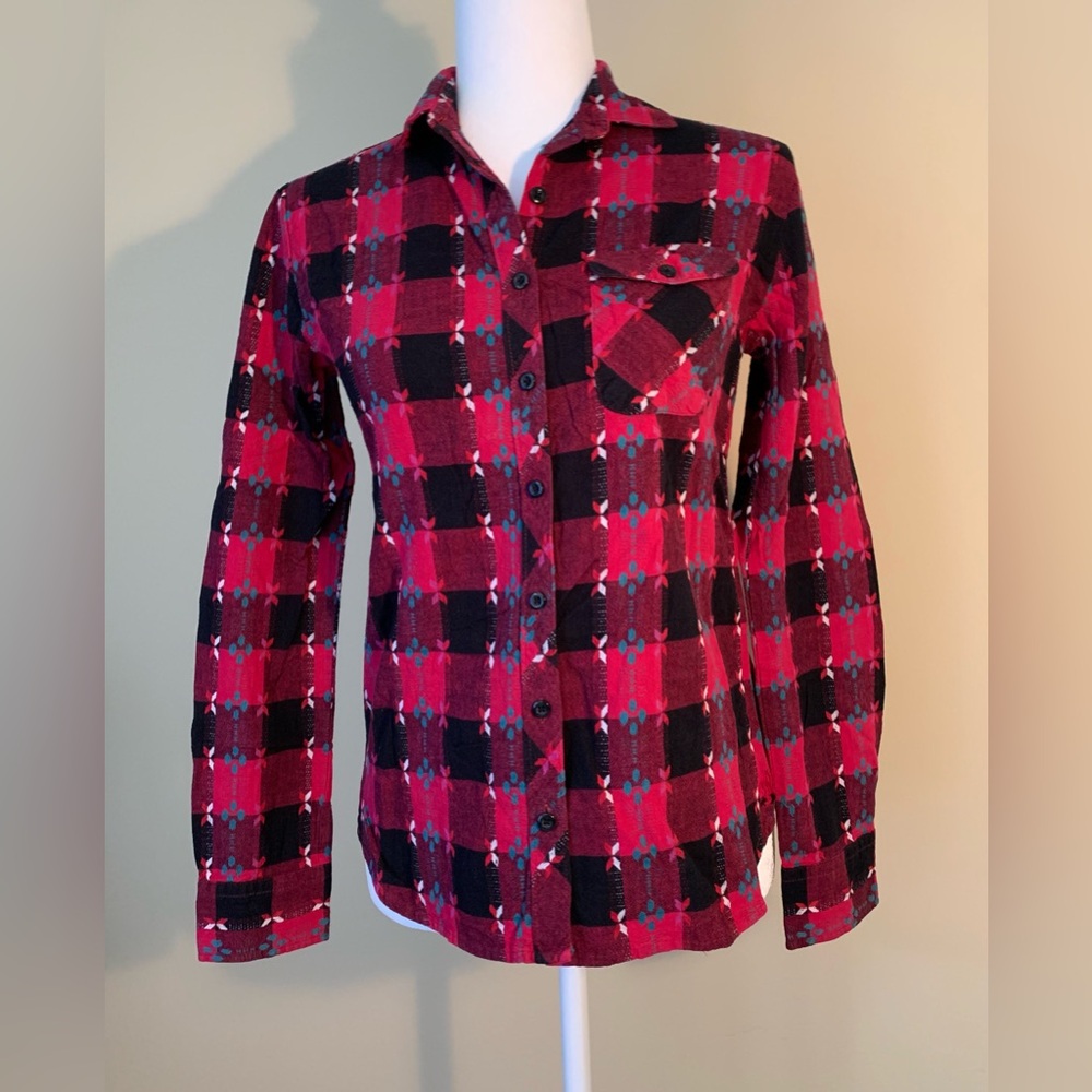EUC Top: BDG, Embroidered, Jewel-Tones, Button-Down, Quality Shirt